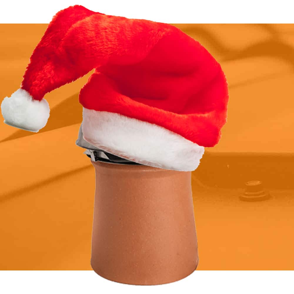 How does Santa get down a chimney if we have a chimney cowl